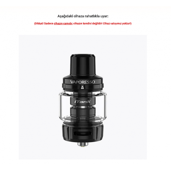 Vaporesso iTank 2 Atomizer Camı - iTank 2 Cam