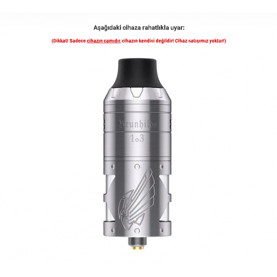Vapefly Brunhilde 1o3 RTA Atomizer Camı - Brunhilde 1o3 Cam