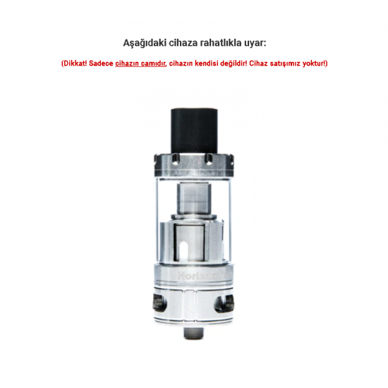 HorizonTech Arctic V12 Atomizer Camı - Arctic V12 Cam