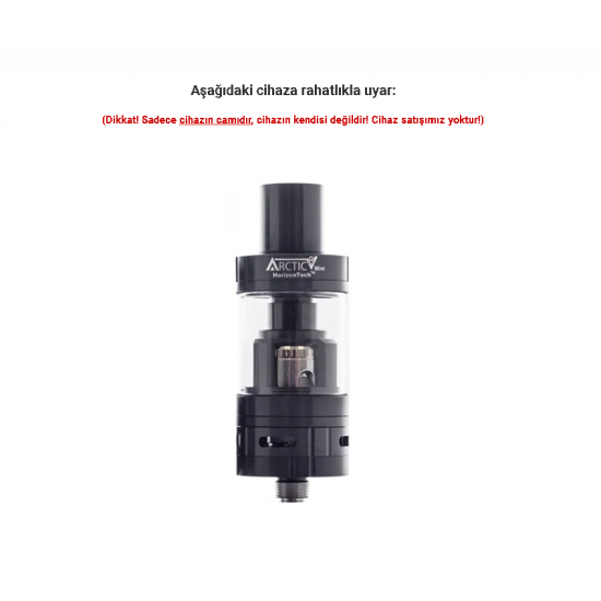HorizonTech Arctic V8 Mini Atomizer Camı - Arctic V8 Mini Cam