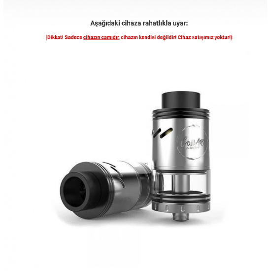 CoilArt Azeroth RDTA Atomizer Camı - Azeroth RDTA Cam