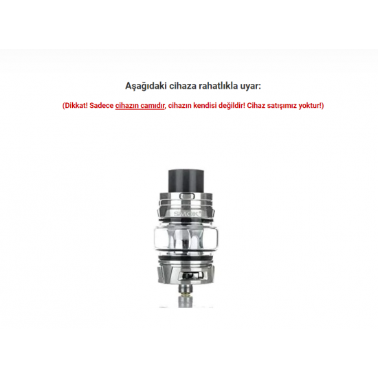 Smok TFV8 Baby V2 Bubble Atomizer Camı - TFV8 Baby V2 Cam
