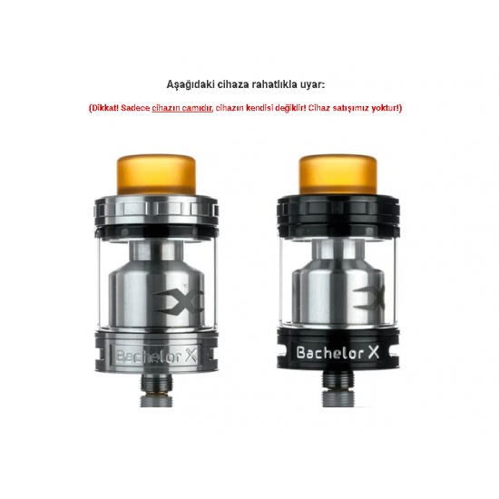 EHPRO Bachelor X RTA Atomizer Camı - Bachelor X RTA Cam