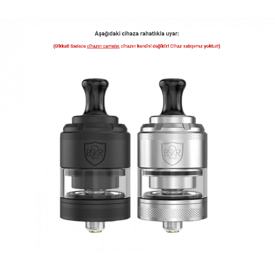 Vandy Vape Berserker V2 MTL RTA Atomizer Camı - Berserker V2 MTL Cam