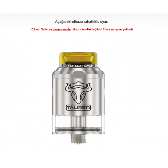 Thunderhead Tauren BF RDTA Atomizer Camı - Tauren BF RDTA Cam