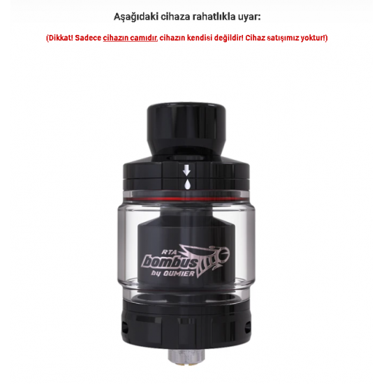 Oumier Bombus RTA Atomizer Camı