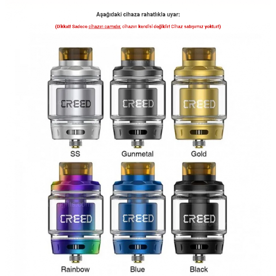 GeekVape Creed RTA Bubble Atomizer Camı