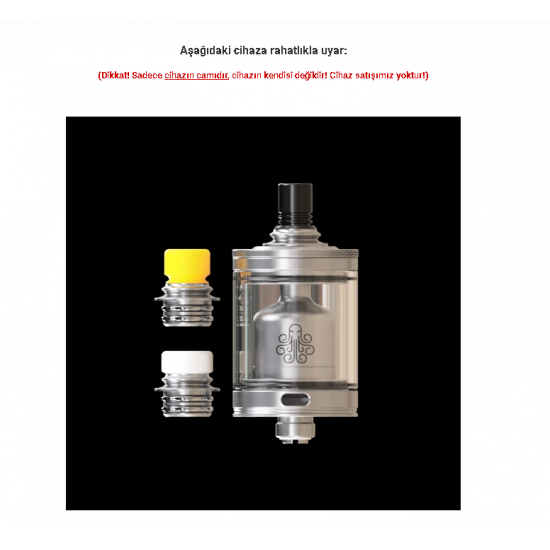Cthulhu MTL RTA Atomizer Camı - Cthulhu MTL RTA Cam