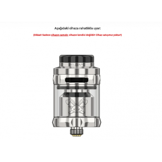 HellVape Dead Rabbit Solo RTA Atomizer Camı - Deadl Rabbit Solo Cam