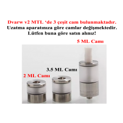 Dvarw V2 MTL RTA Atomizer Camı