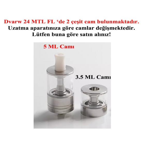 Dvarw 24 DL FL Atomizer Camı - Dvarw 24 DL Cam