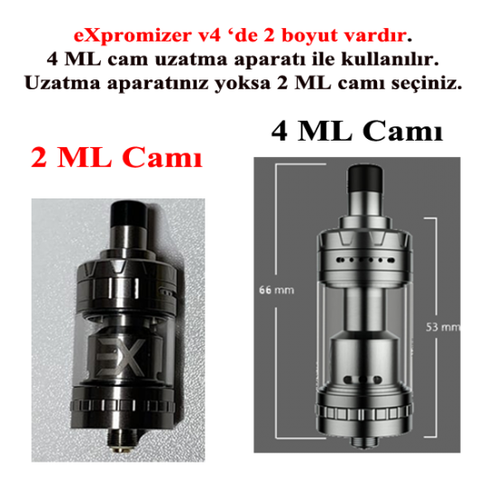 eXpromizer v4 Atomizer Camı - eXpromizer v4 Cam