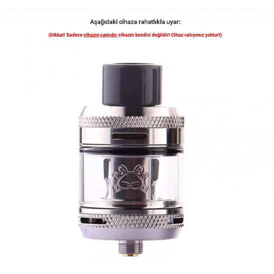 HellVape Fat Rabbit Sub Ohm Tank Atomizer Camı - Fat Rabbit Sub Ohm Cam