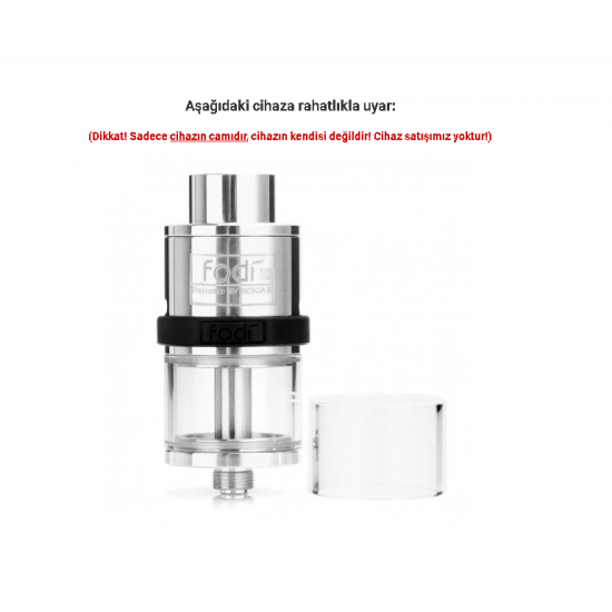 HCigar Fodi v2 RDTA Atomizer Camı - Fodi v2 Cam