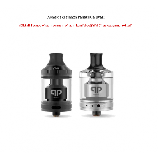 QP Desing Gata RTA Atomizer Camı - Gata RTA Cam
