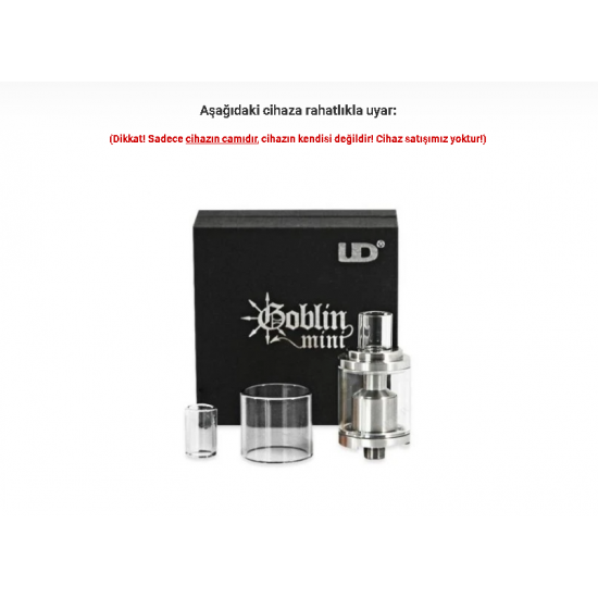 UD Goblin Mini RTA Atomizer Camı - Goblin Mini RTA Cam