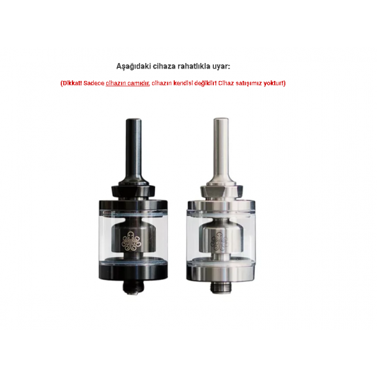Cthulhu Hastur Mini MTL RTA Atomizer Camı - Hastur Mini MTL RTA Cam
