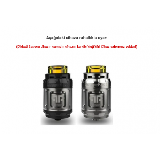 QP Desing Juggerknot RTA Atomizer Camı - Juggerknot RTA Cam