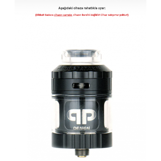 QP Desing Juggerknot V2 RTA Atomizer Camı - Juggerknot V2 Cam