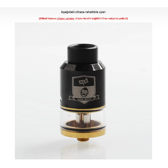 Coil Father King RDTA Atomizer Camı - King RDTA Cam