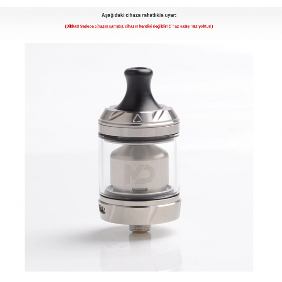 HellVape MD MTL RTA Atomizer Camı - MD MTL RTA Cam