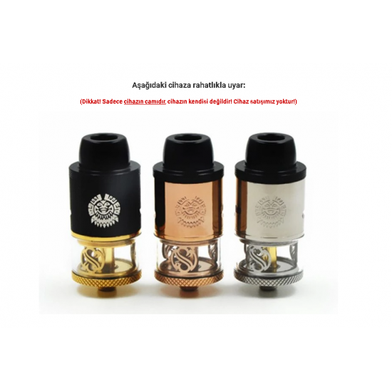 Augvape Merlin RDTA Atomizer Camı - Merlin RDTA Cam