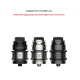 QP Desing Juggerknot Mini RTA Atomizer Camı - Juggerknot Mini Cam