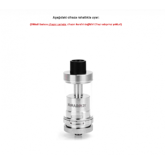 CloudCig Moradin 25 RTA Atomizer Camı - Moradin 25 RTA Cam