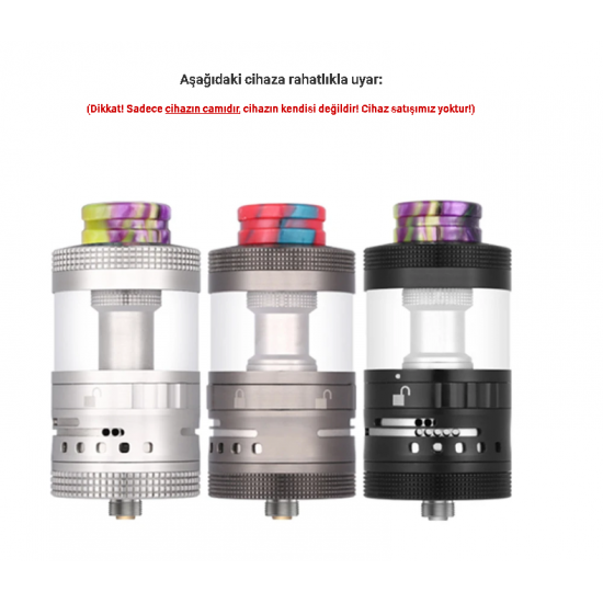 Steam Crave Aromamizer Plus V3 RDTA Atomizer Camı - Aromamizer Plus V3 Cam
