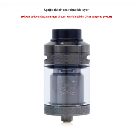 HellVape Dead Rabbit V2 RTA Atomizer Camı - Dead Rabbit V2 Cam