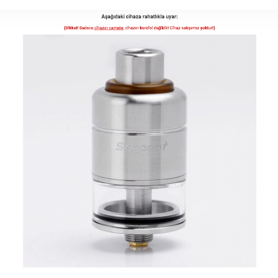 Wotofo Serpent RDTA Atomizer Camı - Serpent RDTA Cam