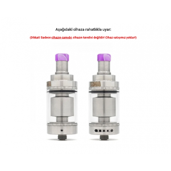 Digiflavor Siren 2 - 22 MM GTA Atomizer Camı - Siren 2 - 22 MM GTA Cam
