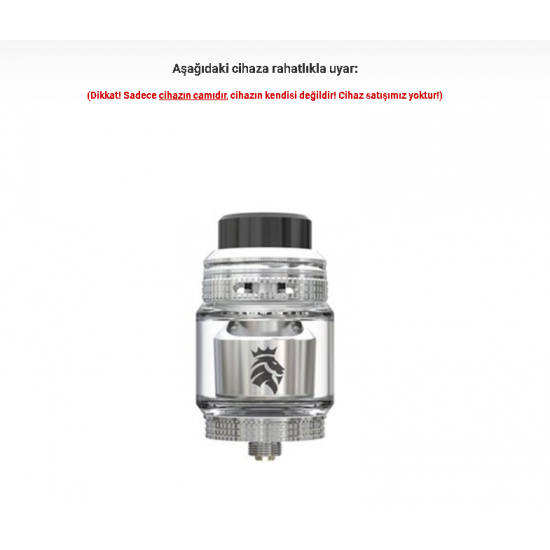 Kaees Solomon 3 RTA Atomizer Camı - Solomon 3 RTA Cam