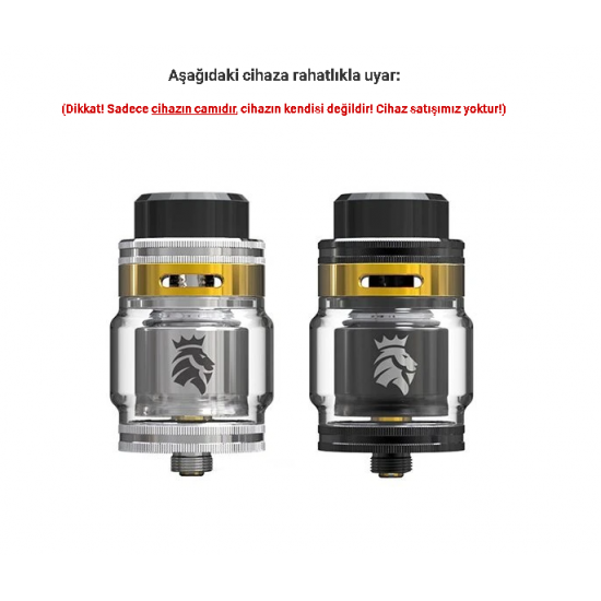 Kaees Solomon 2 RTA Atomizer Camı - Solomon 2 RTA Cam