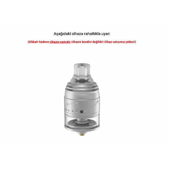 Vapefly Galaxies MTL Squonk RDTA Atomizer Camı - Galaxies MTL Squonk RDTA Cam