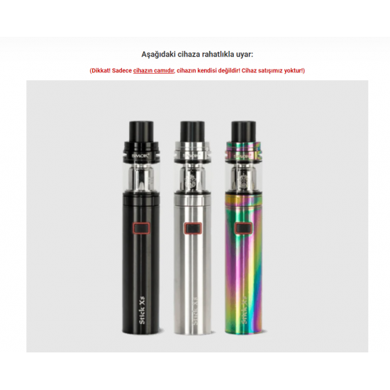 Smok Stick X8 Kit Atomizer Camı - Stick X8 Cam