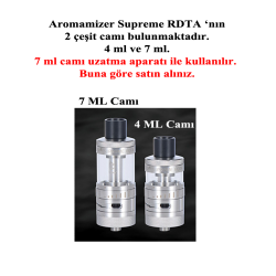 Steam Crave Aromamizer Supreme RDTA Atomizer Camı