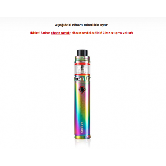 Smok Stick v9 Kit Atomizer Camı - V9 Kit Camı