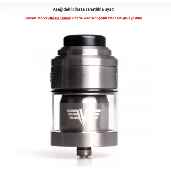 Vaperz Cloud Valkyrie RTA 30 MM Atomizer Camı - Valkyrie RTA Cam