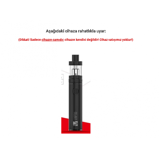 Vaptio C2 Kit Atomizer Camı - Vaptio C2 Cam