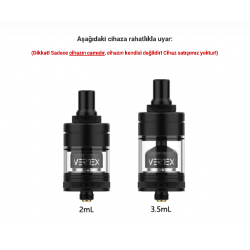 HellVape Vertex MTL RTA Atomizer Camı