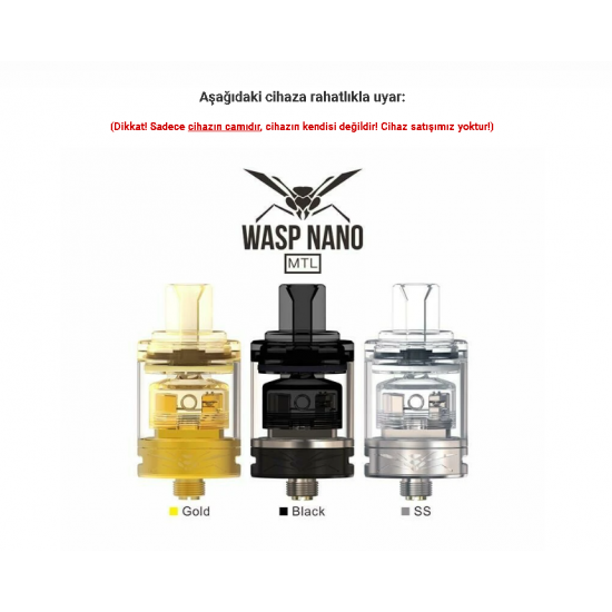 Oumier Wasp Nano MTL Atomizer Camı