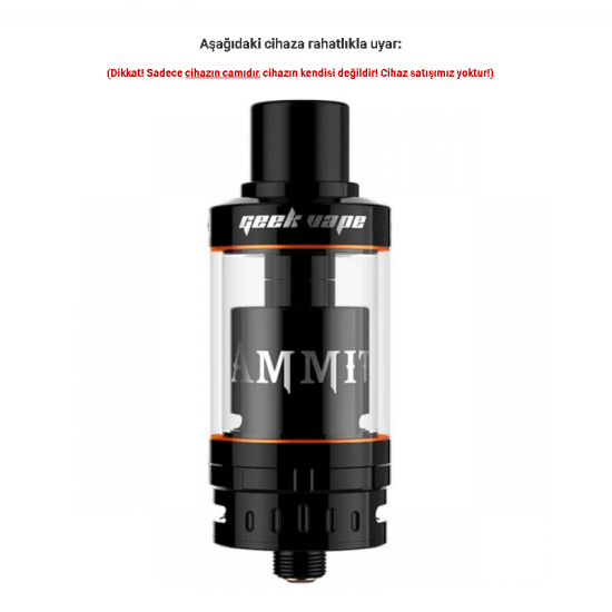 GeekVape Ammit Single RTA Atomizer Camı - Ammit Single RTA Cam