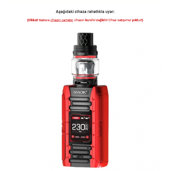 Smok E Priv 230W Atomizer Camı - E Priv Cam