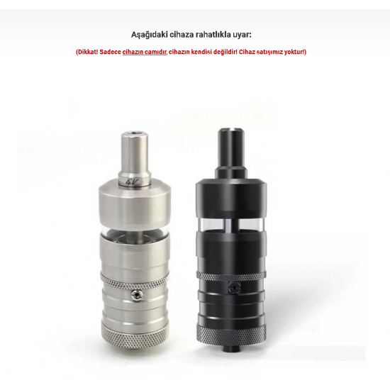 Flash e-Vapor v4.5s+ Atomizer Camı - Flash 23 Cam
