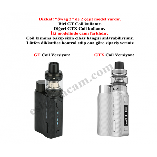 Vaporesso Swag 2 Atomizer Camı