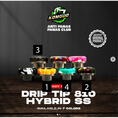 810 Drip Tip - Komodo Premium Stainless Steel