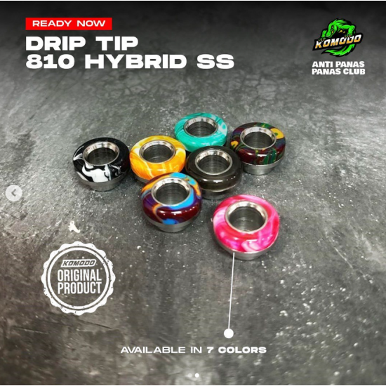 810 Drip Tip - Komodo Premium Stainless Steel
