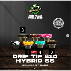 810 Drip Tip - Komodo Premium Stainless Steel