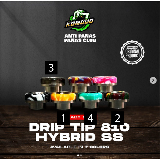 810 Drip Tip - Komodo Premium Stainless Steel